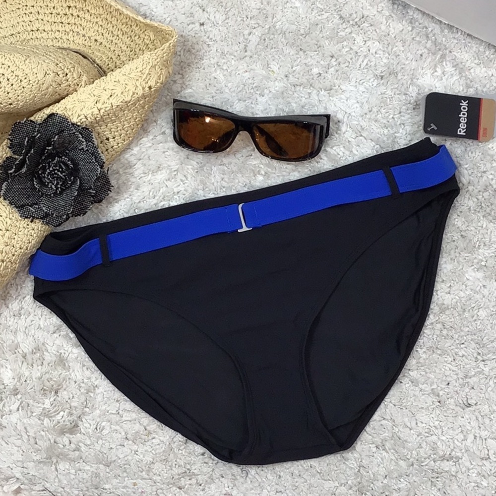 Reebok Sporty Bottom black swim bottom 12 NWT